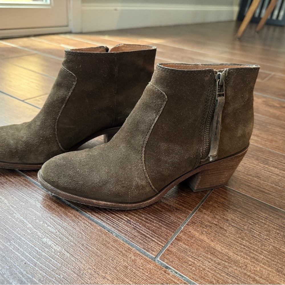 Madewell Brown Suede Ankle Boots